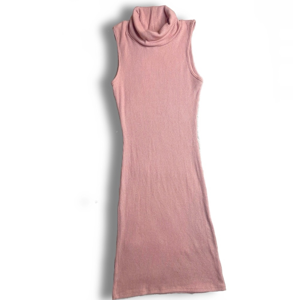 Charlotte Russe Nude Pink Bodycon Dress (S)